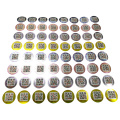 Custom adhesive sticker structural 3D code round label security features